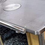 COCINA A LEÑA 4 PLATOS ENLOZADA AMARILLO YUNQUE TRADICIONAL 90X60 - Imagen 4