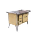 COCINA A LEÑA 4 PLATOS ENLOZADA AMARILLO YUNQUE TRADICIONAL 90X60 - Imagen 2