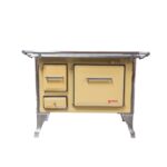 COCINA A LEÑA 4 PLATOS ENLOZADA AMARILLO YUNQUE TRADICIONAL 90X60 - Imagen 3