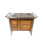 COCINA A LEÑA 4 PLATOS ENLOZADA DIFUMADO YUNQUE TRADICIONAL 80X56