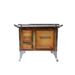 COCINA A LEÑA 4 PLATOS ENLOZADA DIFUMADO YUNQUE TRADICIONAL 80X56 - Imagen 2