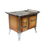 COCINA A LEÑA 4 PLATOS ENLOZADA DIFUMADO YUNQUE TRADICIONAL 80X56 - Imagen 3