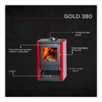 Estufa a leña Gold 380 Burdeo/ Bosca Certificada - Imagen 3