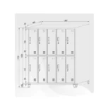 Lockers 5 cuerpos y 10 puertas - Imagen 3