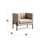 Set 2 Poltronas Drolet Tela Color Arena Rosen - Imagen 11