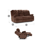 Sofá Reclinable 3C Jarrie Tela Chex Café  Manual - Imagen 13