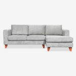 Sofá Seccional Parma Tela color Gris Perla Rosen - Imagen 3