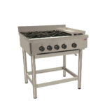 Anafe 4 platos 30×30 cm + plancha churrasquera