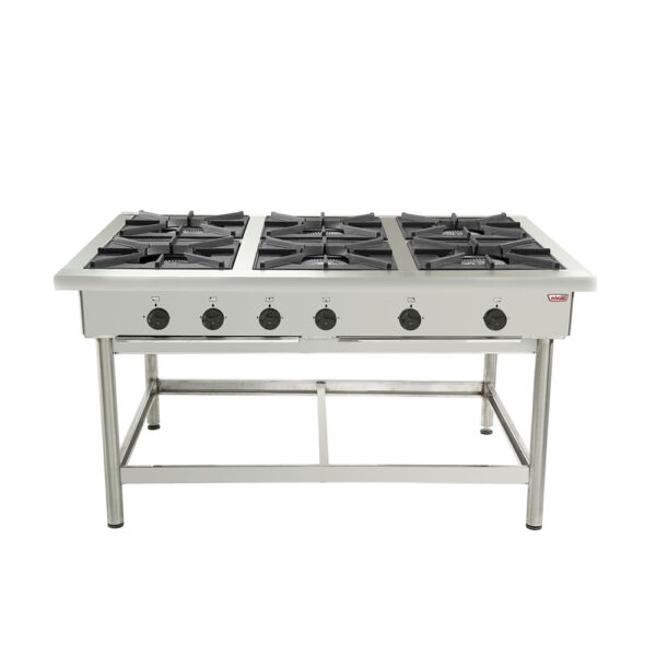 Anafe 6 platos 43×43cm Maigas