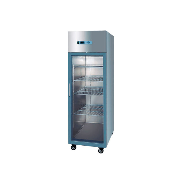 CONGELADOR ACERO INOX 500Lt 1 PUERTA VIDRIO
