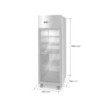 CONGELADOR ACERO INOX 500Lt 1 PUERTA VIDRIO - Imagen 2