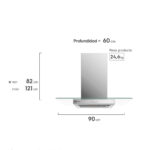 Campana Cocina Isla Electrolux Decorativa 90cm - Imagen 4