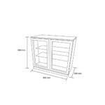 Cooler bajo mesón 2 puertas correderas 220 lts. 900x500x880 mm - Imagen 2