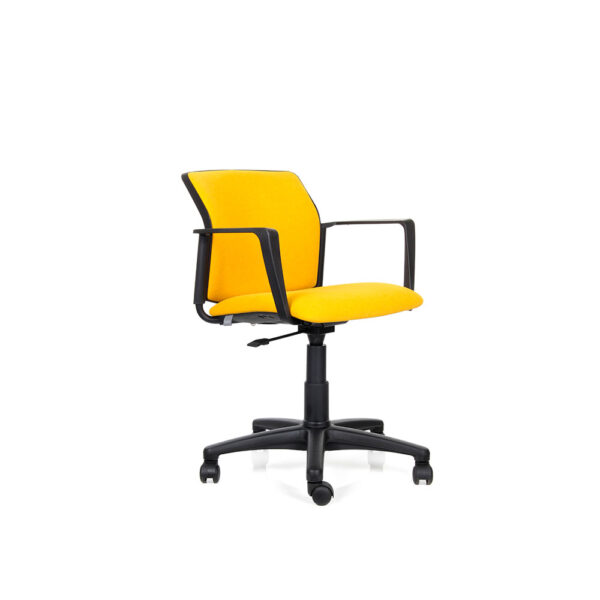 Silla de Oficina Giratoria Con Brazos Logan Tapiz