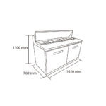 Mesa de preparación 16 depósitos 425 lts. Maigas - Imagen 4