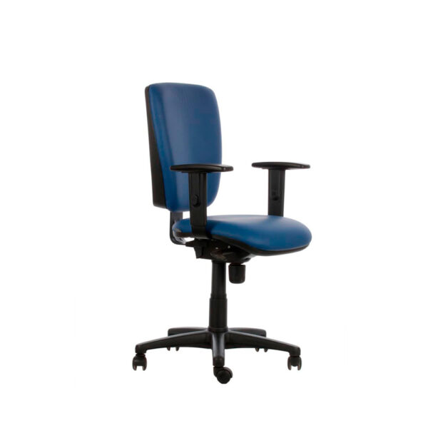 Silla de escritorio brazos Fijos Torino Alta Azul