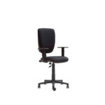 Silla de escritorio Torino Pivotal brazos fijos Negro