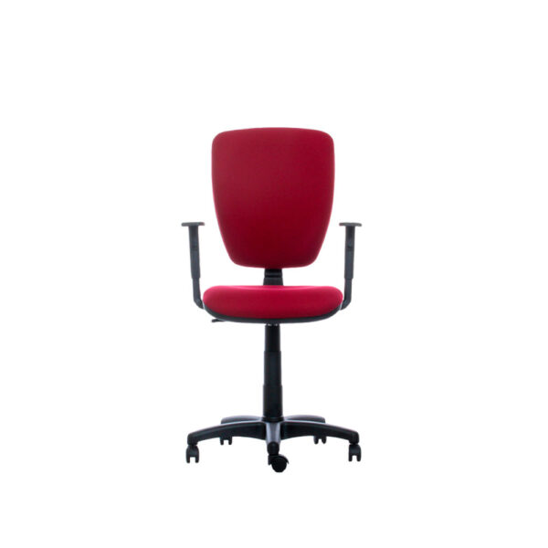 Silla de escritorio Torino Pivotal brazos fijos Rojo