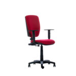 Silla de escritorio Torino Pivotal brazos fijos Rojo - Imagen 2