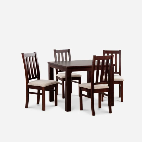 Juego Comedor 4 Sillas Ñuble Chocolate