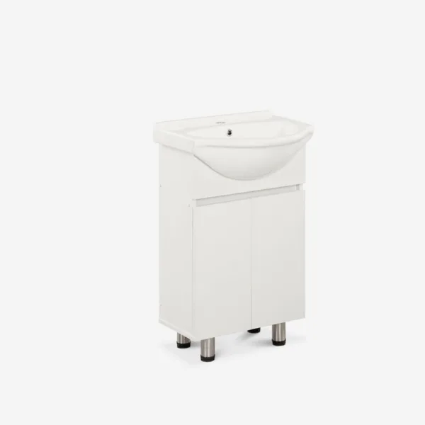 Vanitorio 2P Con Soportes Cannes Blanco 50 Cm