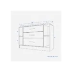 Cómoda 3 Cajones Rigel Olmo Blanco - Imagen 8